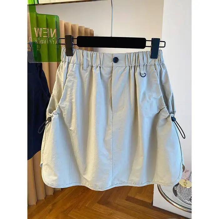 Jupe trapèze taille haute pour femme