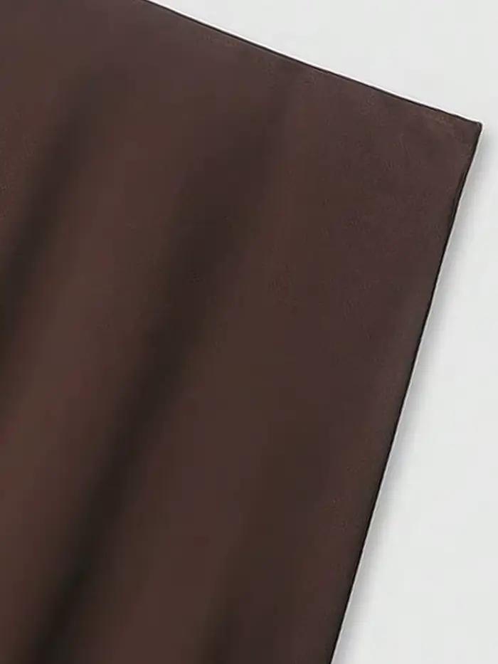 Jupe asymétrique taille haute en dentelle pour femme avec fermeture éclair latérale
