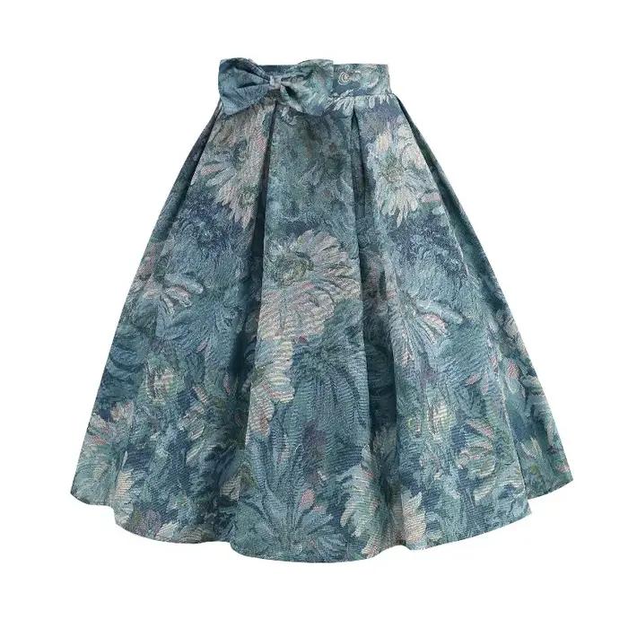 Jupes imprimées Vintage pour femmes