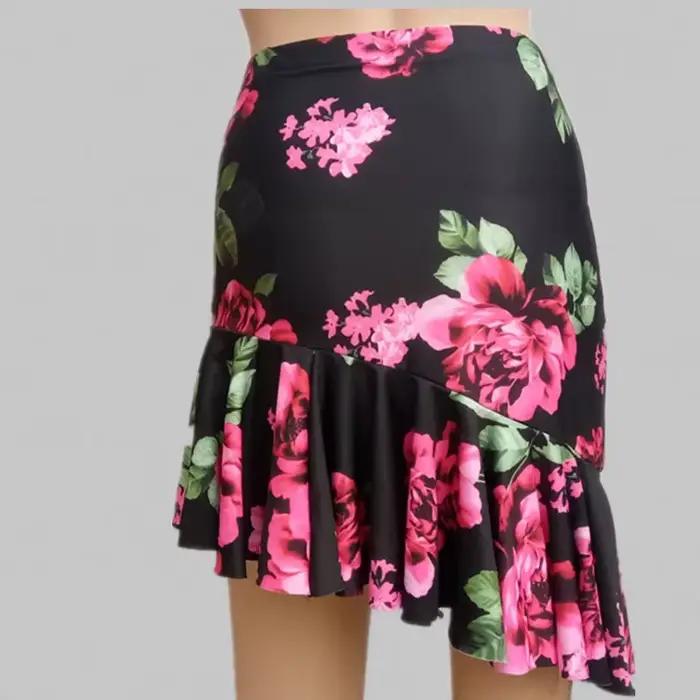 Jupe de danse latine pour femmes et filles