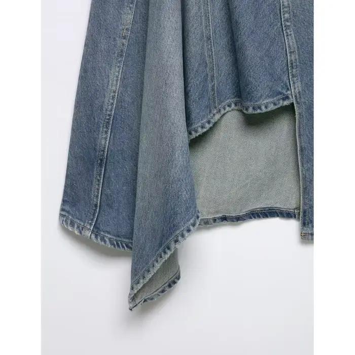 Jupe en jean asymétrique pour femme