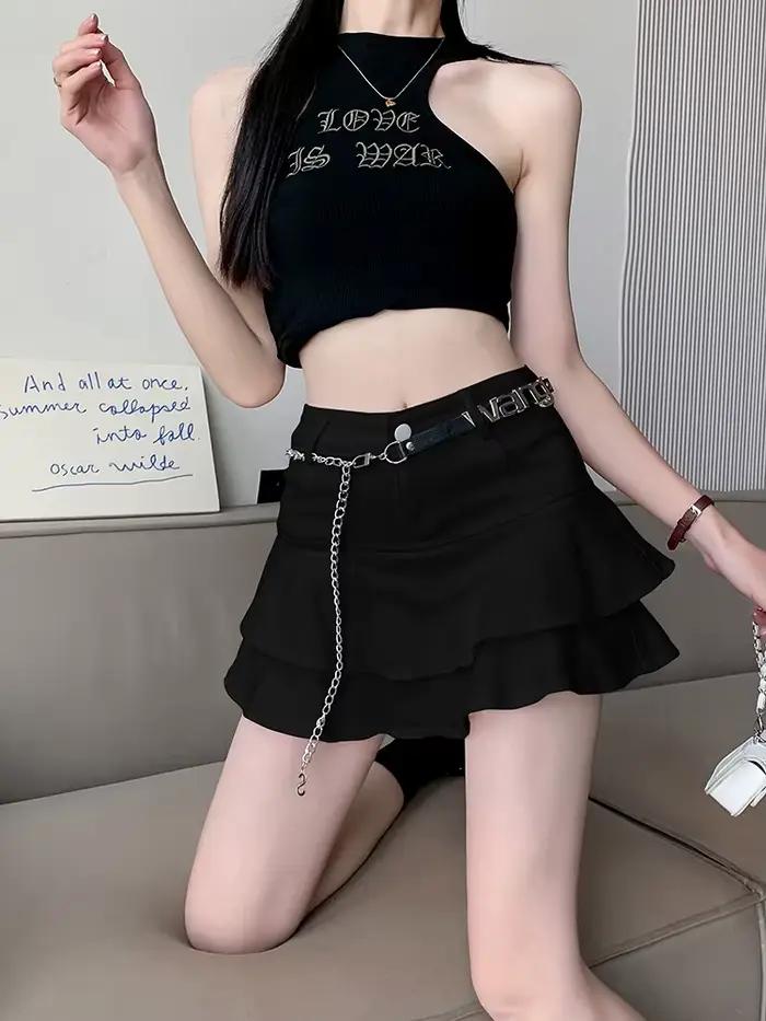Jupe short en jean pour femme