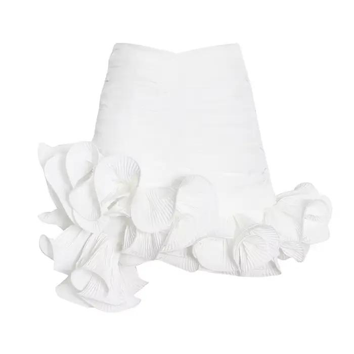 Jupe courte moelleuse pour femmes