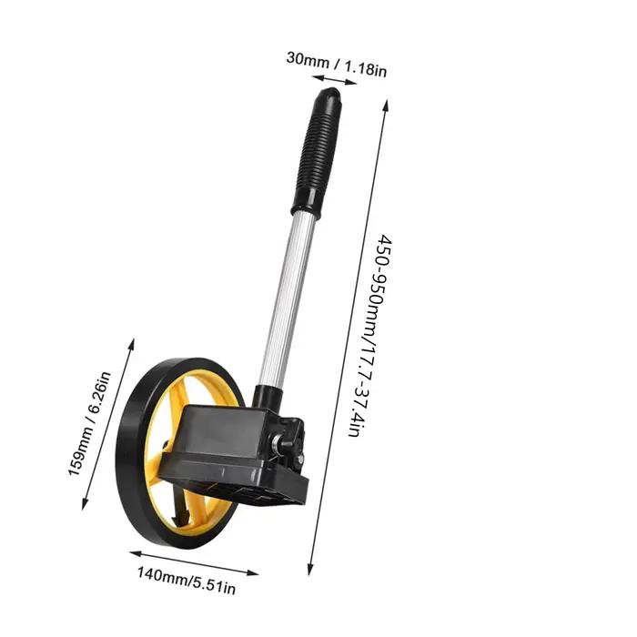 Roue de mesure Portable, rouleau de mesure de Distance pour plusieurs usages de 0 à 9999.9m, roue de mesure