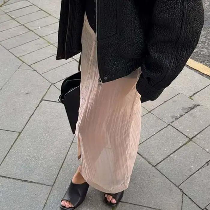 Jupes d'été roses Talenza pour femmes