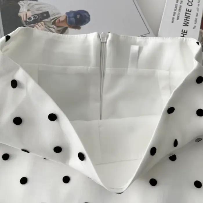 Jupe moulante vintage à pois Moda