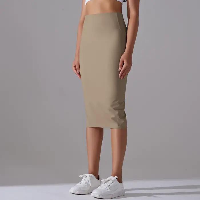 Jupe crayon en tissu pour femmes
