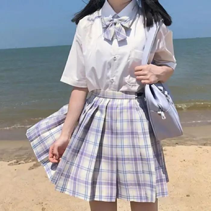 Ensemble uniforme jupe courte de style japonais original avec manches courtes