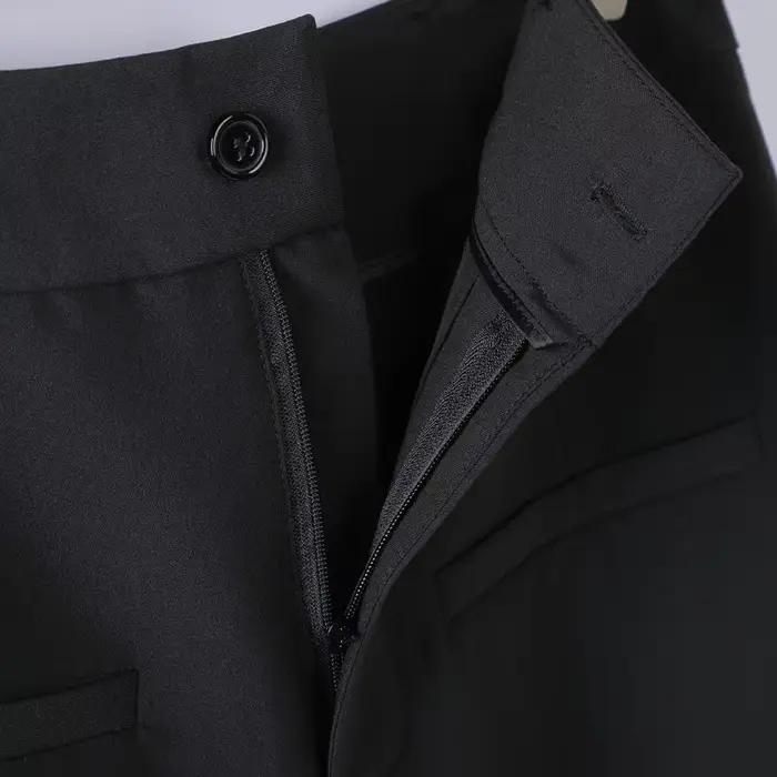 Jupe Midi Vintage pour Femme avec Fente Latérale