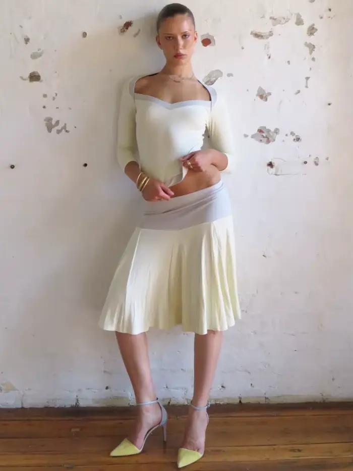 Ensemble de jupe et haut élégant pour femmes, style sexy et club, coupe ajustée, manches trois quarts, polyester, pour sorties nocturnes et occasions spéciales