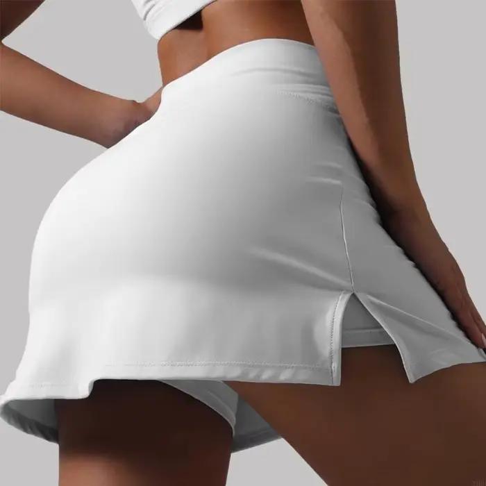 Jupe Tennis taille haute avec short intégré
