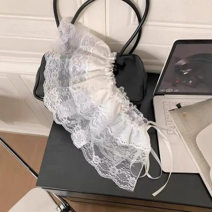 Jupe irrégulière en dentelle pour femmes