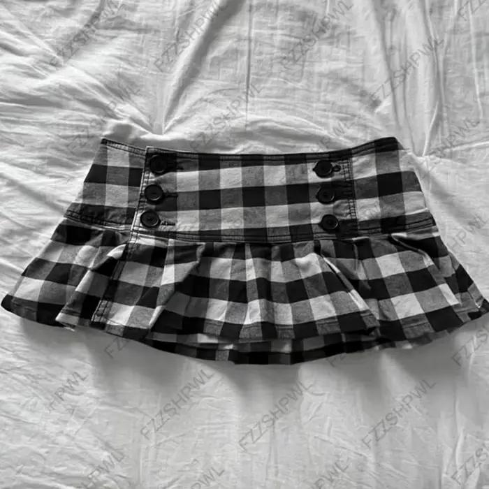 Y2K jupe sous-culture Harajuku grille imprimé épicé filles Mini