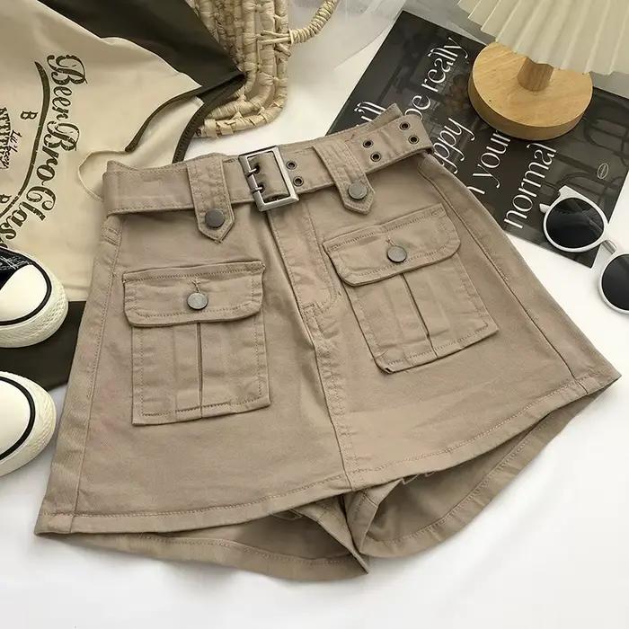 Jupe-culotte en jean Design Sense pour femme