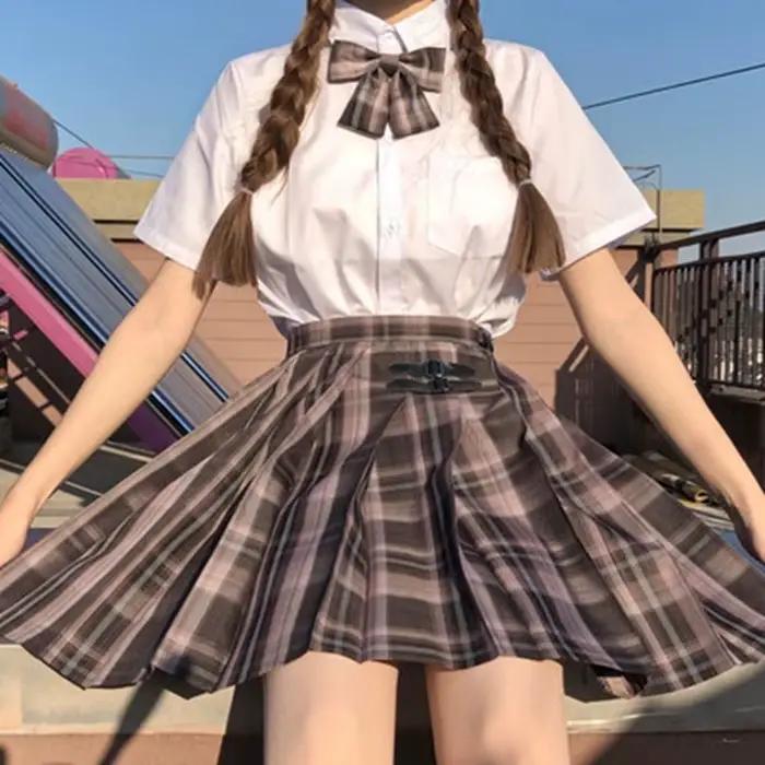 Ensemble uniforme jupe courte de style japonais original avec manches courtes