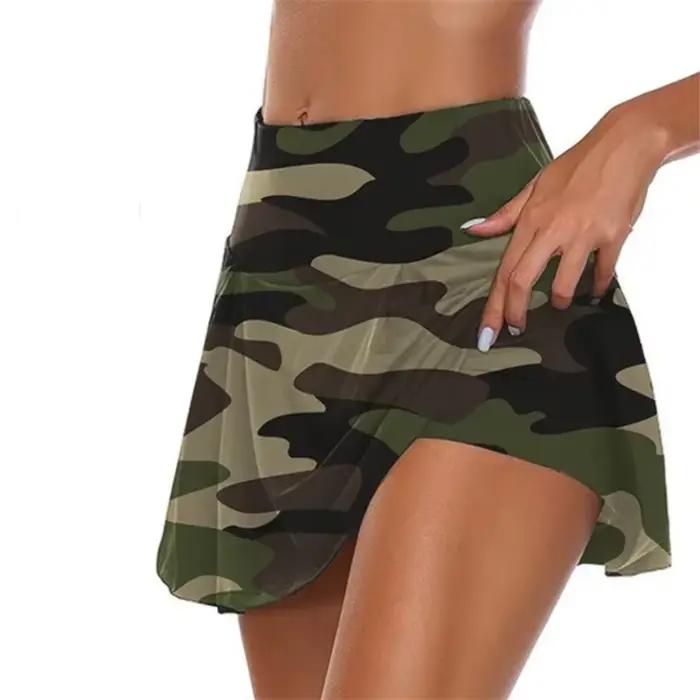 Jupe sportive féminine polyester plissée avec patchs travaillés pour danseurs et pratiquants de fitness