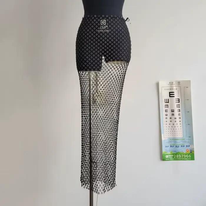 Jupe longue rétro à lacets pour femmes