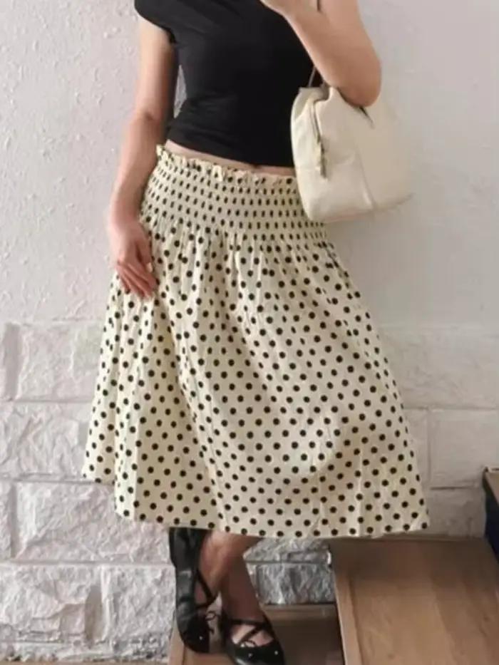 Jupe à pois pour femme
