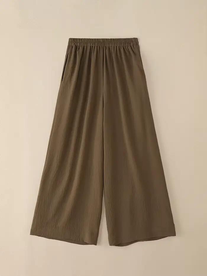 2025 ZANZEA femmes Vintage jupes pantalon couleur unie décontracté
