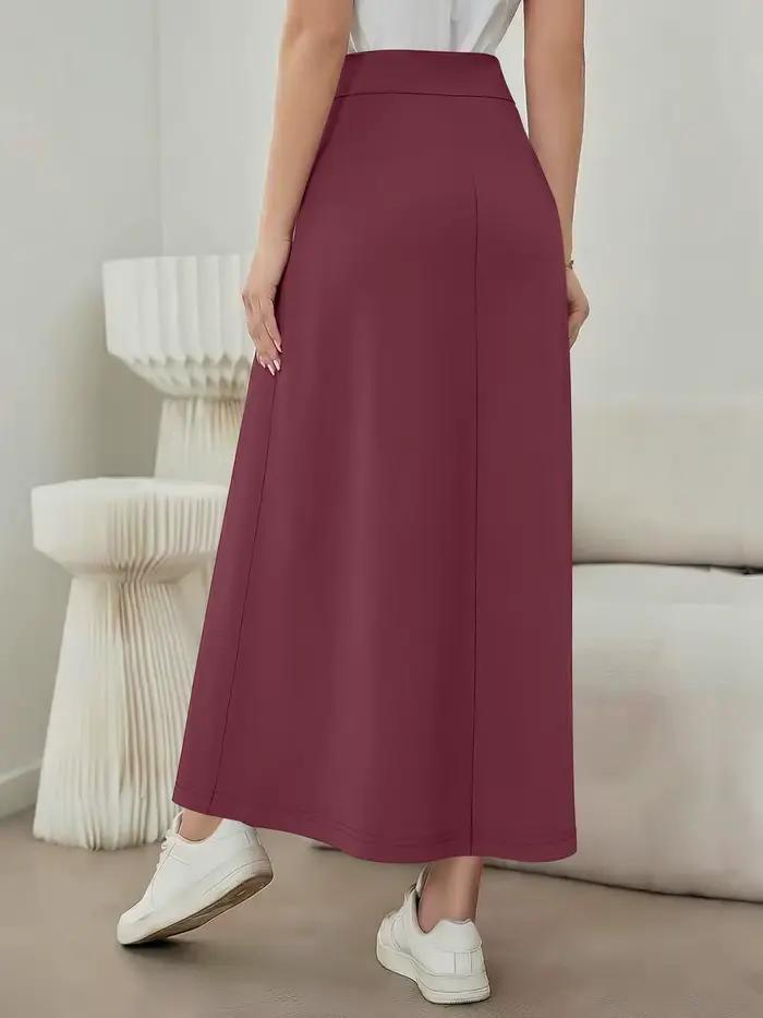 Jupe longue drapée, tissu luxueux et doux