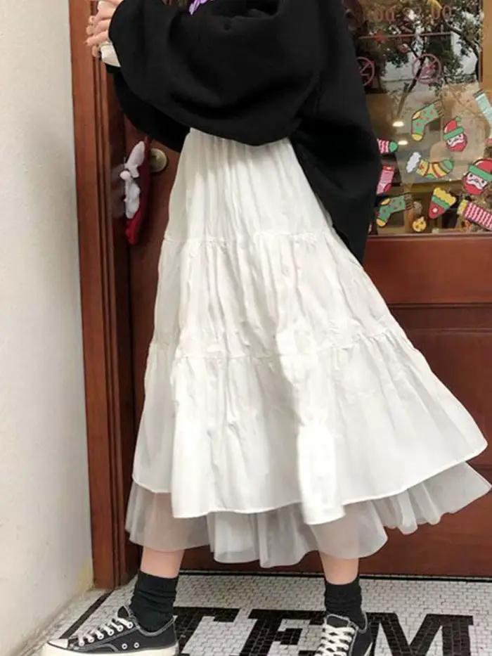 Jupe longue en tulle pour femme