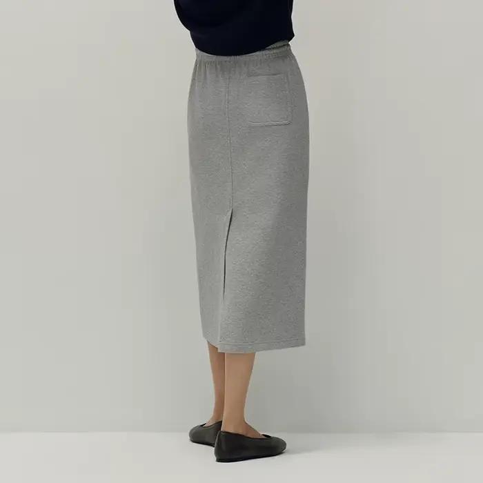 Jupe longue droite en maille pour femme Semir
