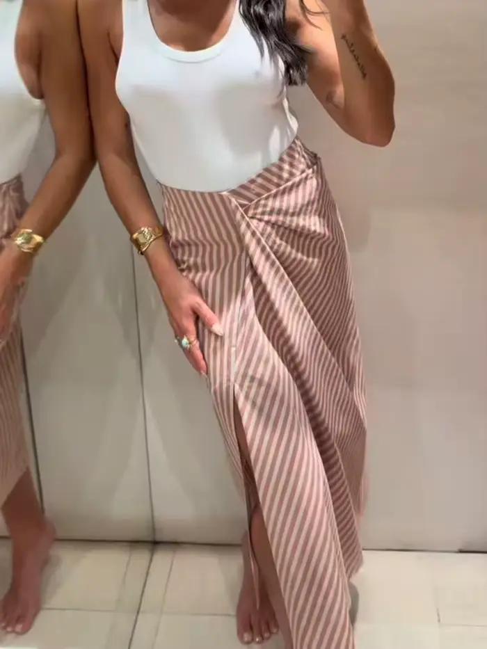 TFMLN 2026 Nouvelle jupe longue pour femme