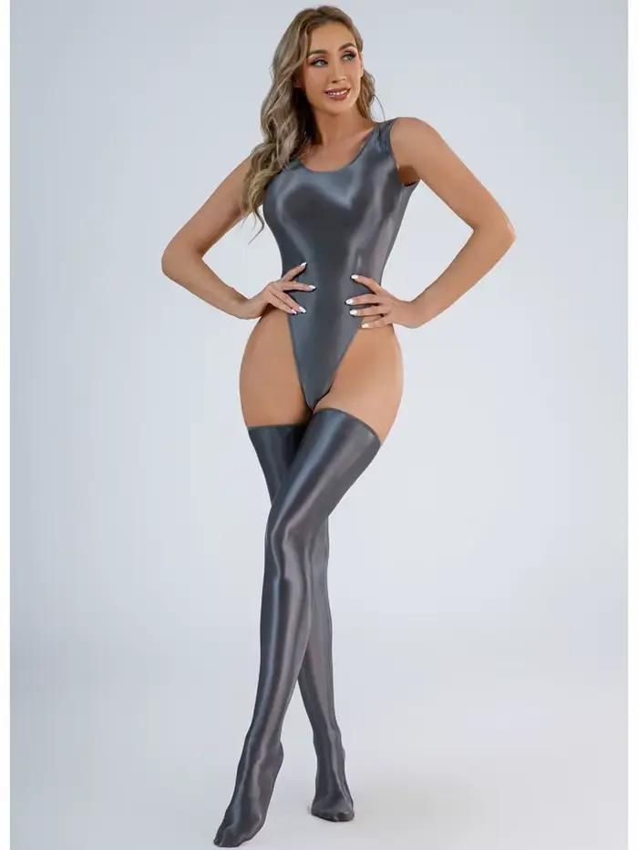 Body string sans manches à découpe haute