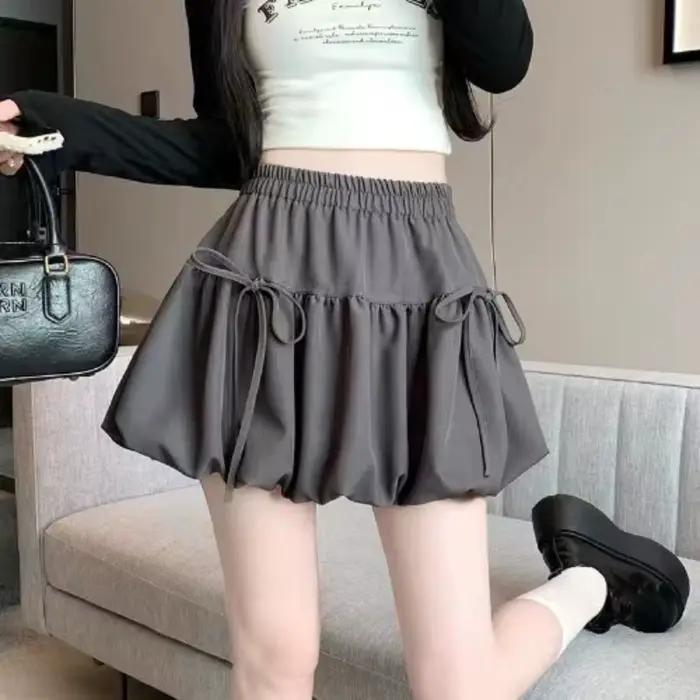 Zjaiss 2026 – Nouvelle jupe mini plissée style ballet avec nœud