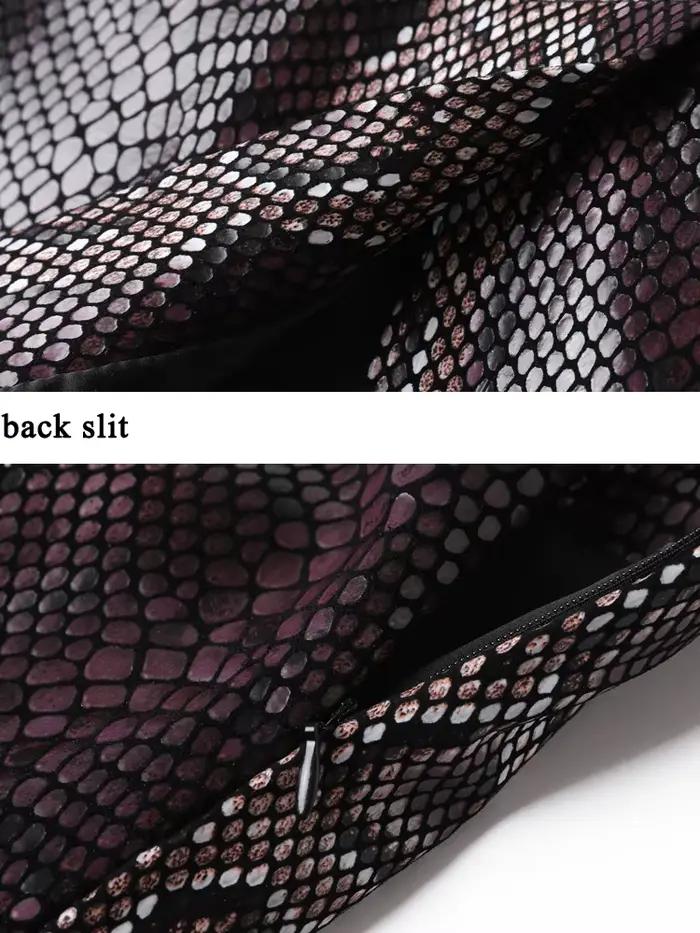 OL jupe en cuir véritable femme importé décalcomanie motif Python peau de mouton minimaliste Midi crayon Saias Faldas Mujer 2025 vêtements