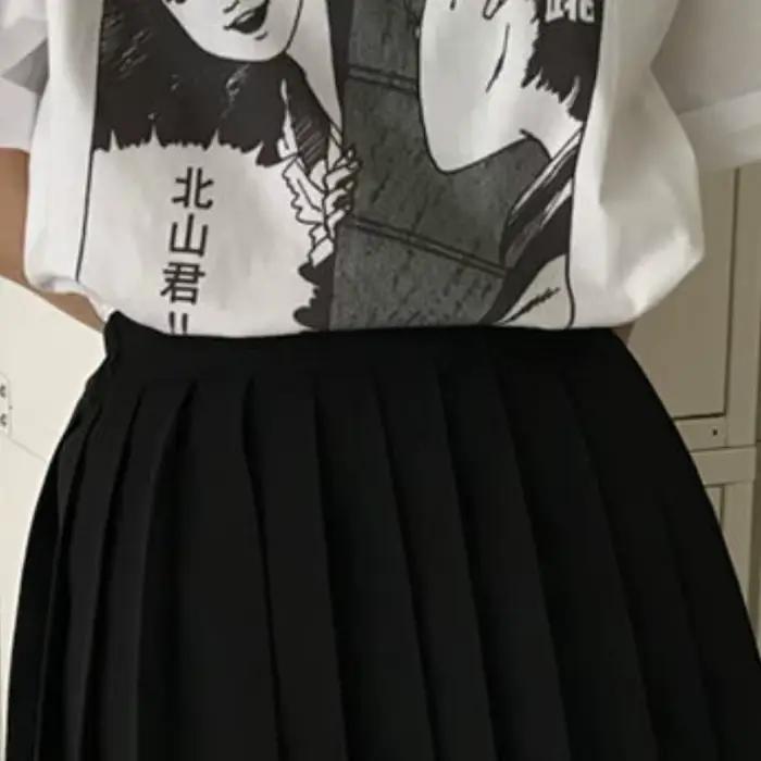 Jupes plissées taille haute pour femmes