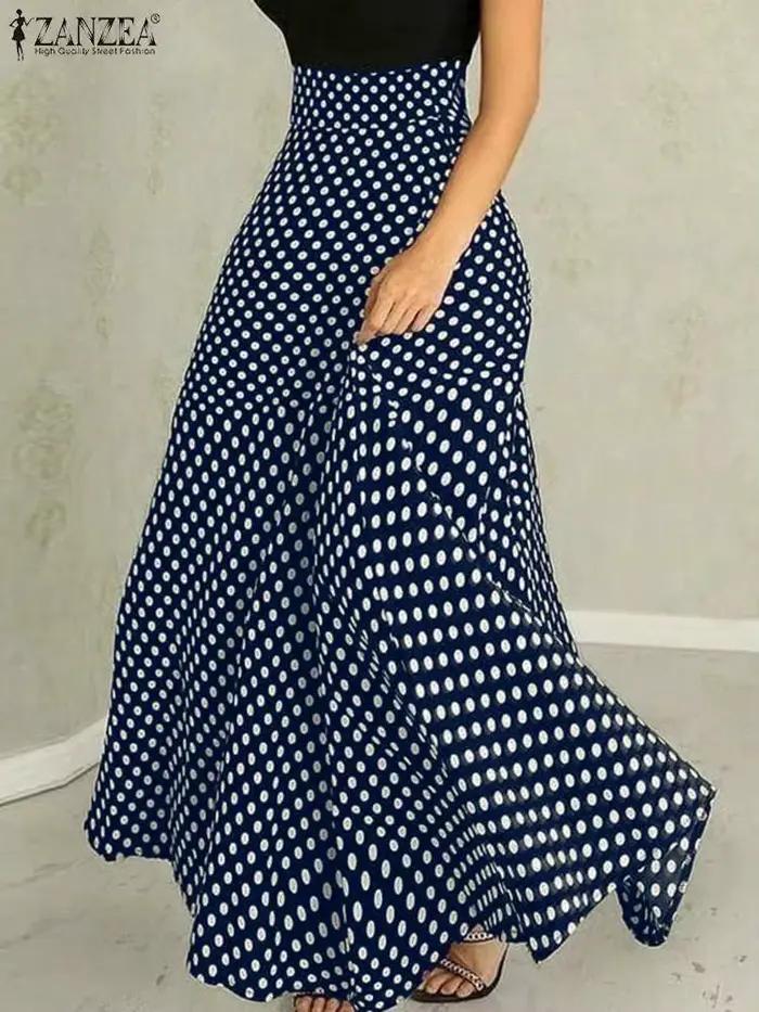 Jupe trapèze taille haute pour femme