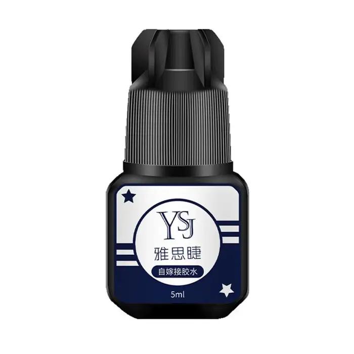Colle pour extensions de cils 5 ml, noire, sans odeur, non irritante, adhésif à rétention durable, séchage rapide, outils pour cils semi-permanents