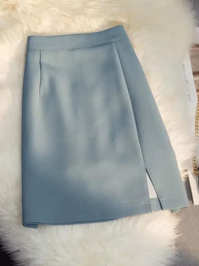 ZOpastels-Jupes taille haute pour femmes