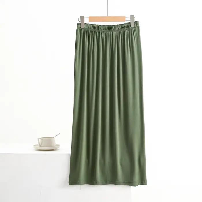 Jupe longue fine en modal pour femme