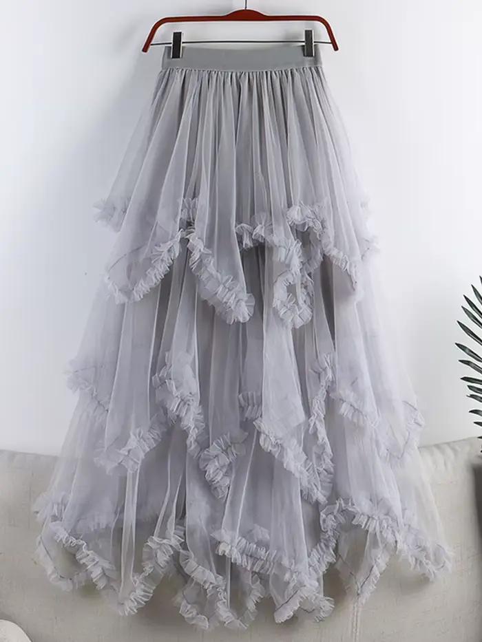 Jupe Longue en Tulle pour Femme