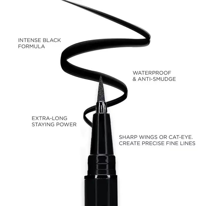 Stylo Eyeliner Liquide Noir pour Femme, Longue Durée, vaccage Rapide, Imperméable, Ne se Décolore Pas, Sans Taches, Cosmétiques pour les Yeux