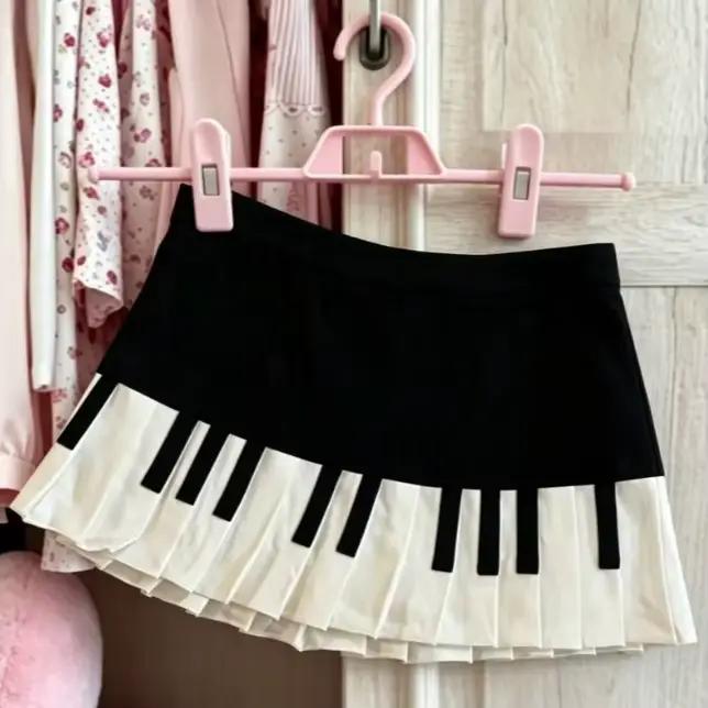 Mini-jupe courte à carreaux, style japonais, décontractée, polyestère, volants, haute qualité, pour femmes juniors, occasions estivales et cadeaux