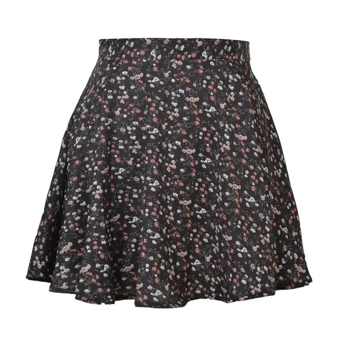 Jupe courte à imprimé floral pour femmes