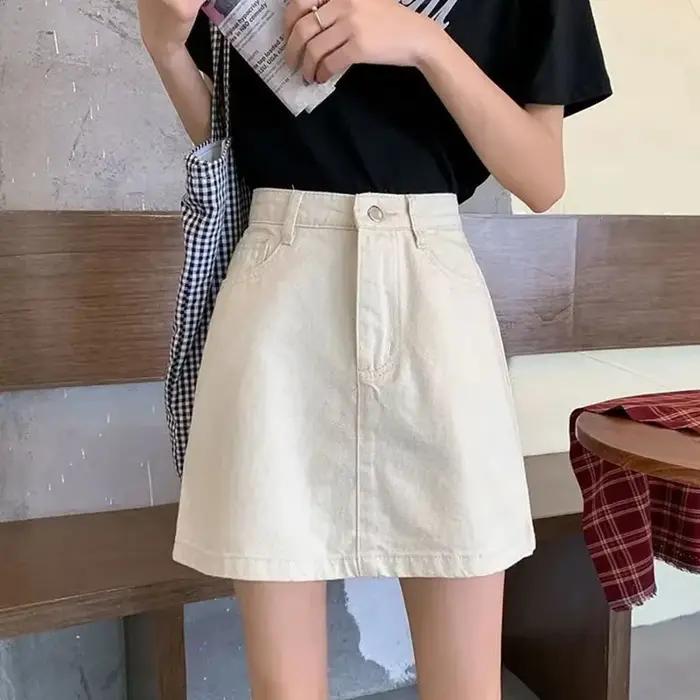 Lucyever-Mini jupe en jean pour femme