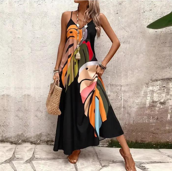 Robe d'été ultra longue pour femme