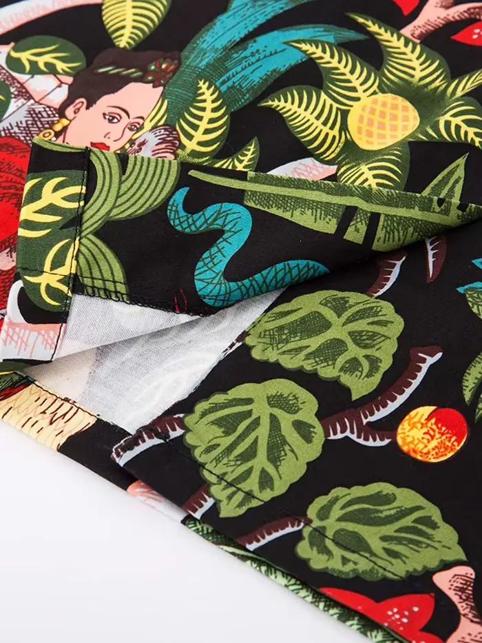 Jupe à bandes en coton pour femmes