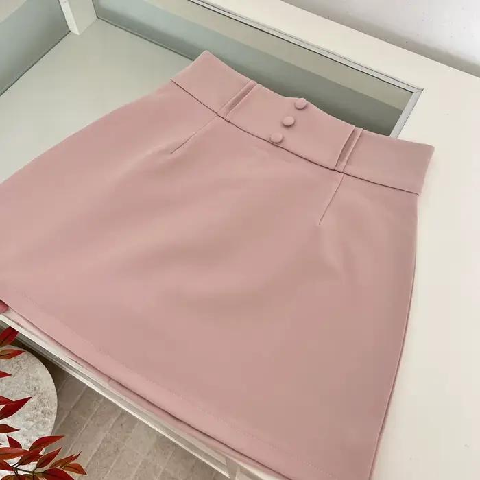 Jupe courte taille haute ajustée en dentelle pour femme Gentle Wind Heavy Industry