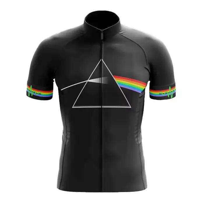 Maillot de cyclisme pour hommes, chemise de sport à manches longues/courtes, vêtements de vélo de route et VTT respirants pour l'extérieur