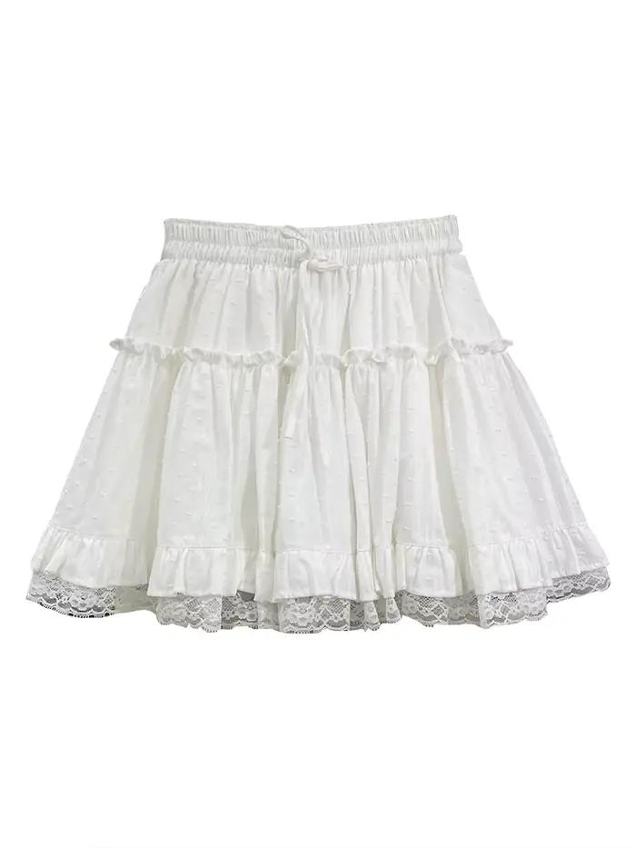 Jupe blanche de style Ballet pour femmes