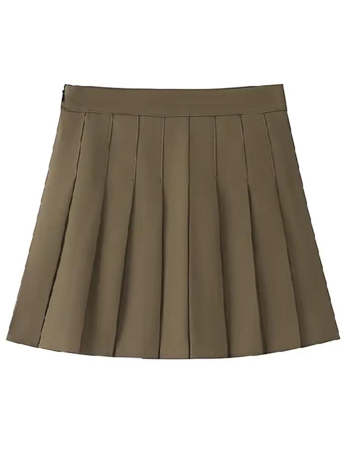 Jupes plissées blanches pour femmes