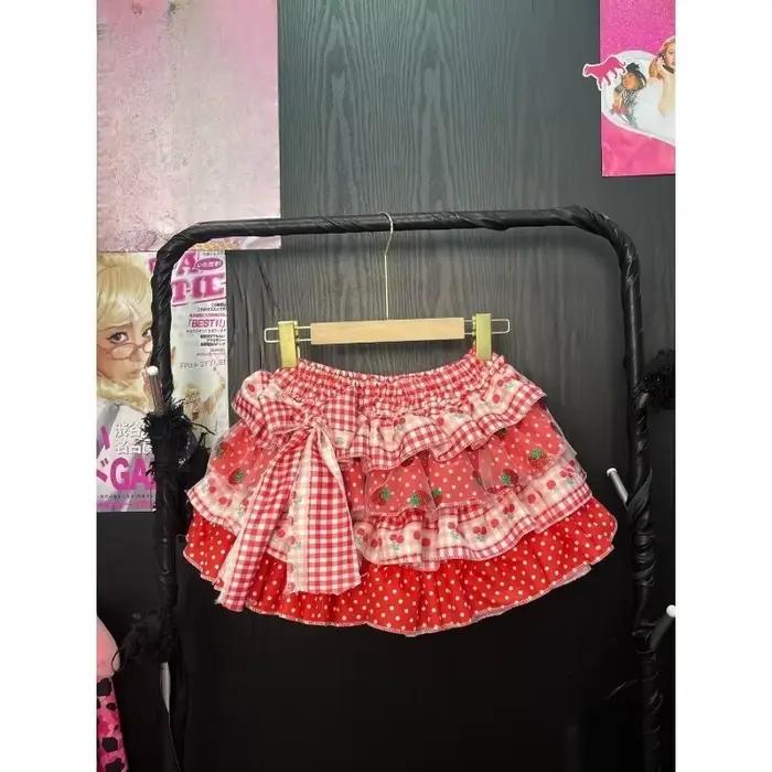 Mini-jupe mignonne pour femme avec nœud