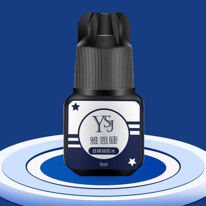 Colle pour extensions de cils 5 ml, noire, sans odeur, non irritante, adhésif à rétention durable, séchage rapide, outils pour cils semi-permanents