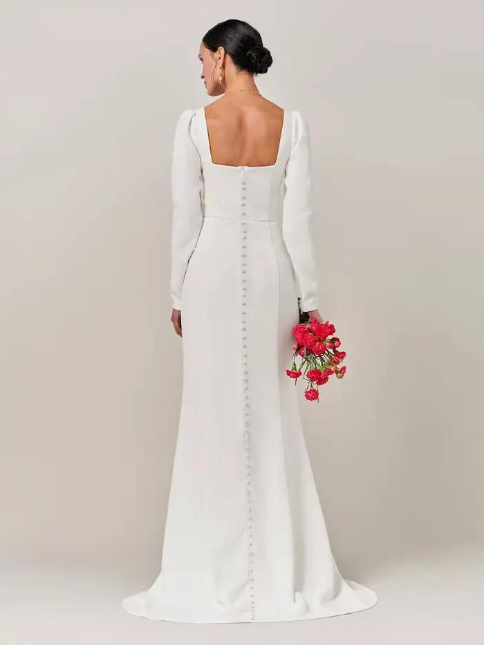 Robes de mariée sirène à col carré 2026