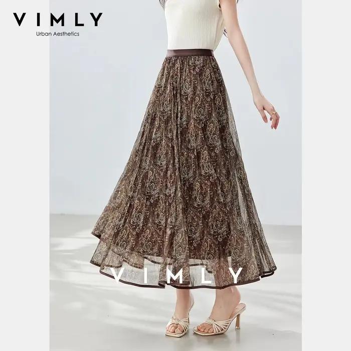 Jupe longue évasée VIMLY pour femme